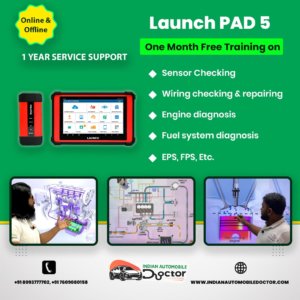 Launch PAD 5 Premium car diagnosis tool mainly suitable for BMW, Audi, Mercedes, VW and Skoda + Free Advanced Automobile Training