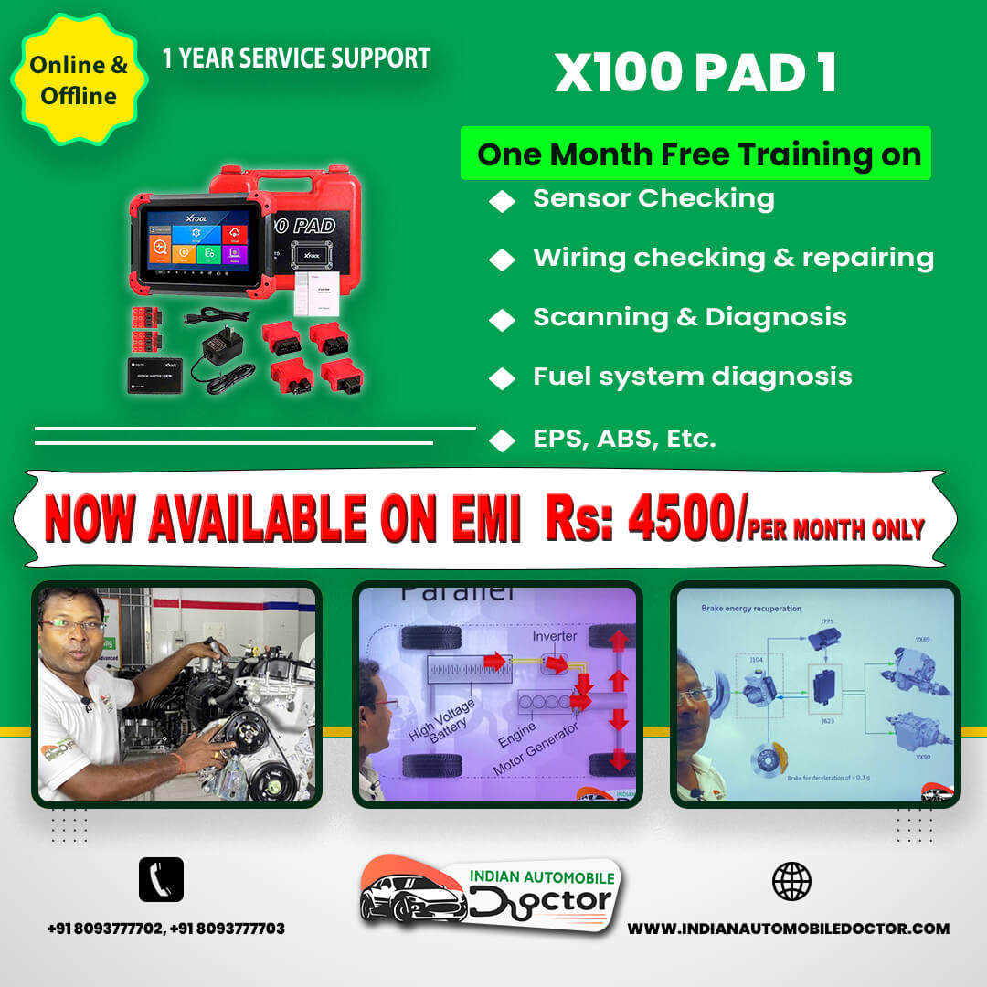 Xtool X100 pad 1 + 1 month Free certification course on “Advanced Automobile Training “