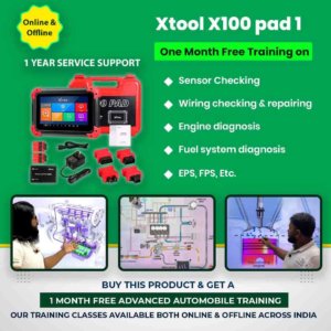 Xtool X100 pad 1 + 1 month Free certification course on “Advanced Automobile Training “